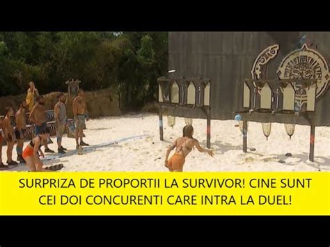 SURPRIZA DE PROPORTII LA SURVIVOR CINE SUNT CEI DOI CONCURENTI CARE