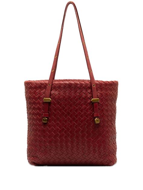 Bottega Veneta Pre Owned Intrecciato Leather Tote Bag Farfetch