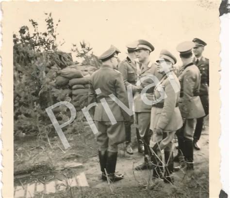 FOTO WK II Wehrmacht General Offizier Besuch Quartier F1 34 EUR 34 90