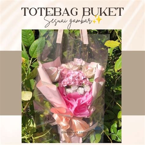 Jual Totebag Buket Minimal Beli 5 Tas Jinjing Buket Plastik Buket