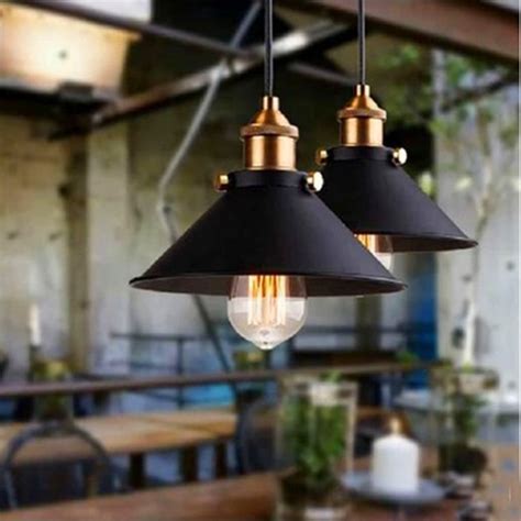 Pcs E R Tro Lustre Suspension En M Tal Industriel Lampe De