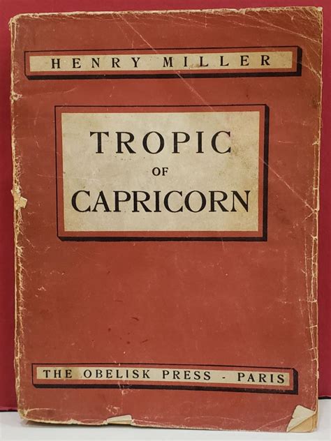 Tropic Of Capricorn Henry Miller