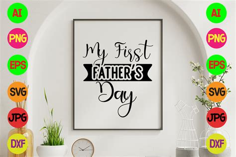 My First Fathers Day Svg Graphic By Jpstock · Creative Fabrica