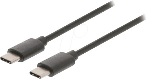 N Ccgb60700bk10 Usb 2 0 Cable Male Typ C Male Typ C 1 M Black At Reichelt Elektronik