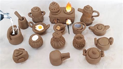 Amazing Technique Handmade Kitchen Set With Clay How To Make Full