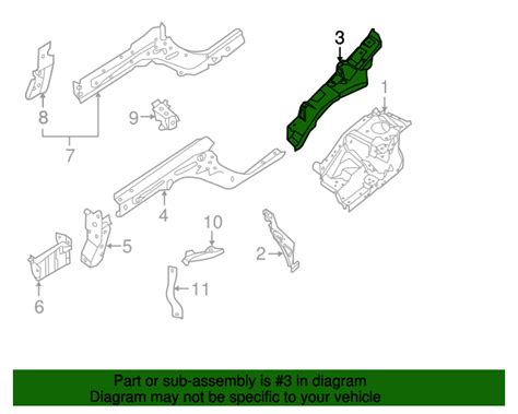 Nissan Sentra Upper Rail Driver S Side Lh F Shma