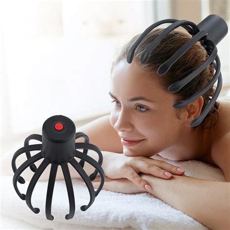 Kkplzz Head Massager Hands Free Electric Scalp Head Massager Three