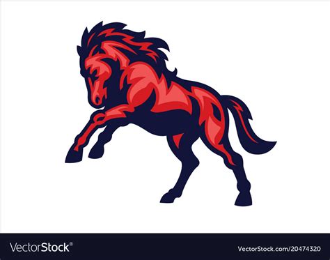 Horse mascot Royalty Free Vector Image - VectorStock