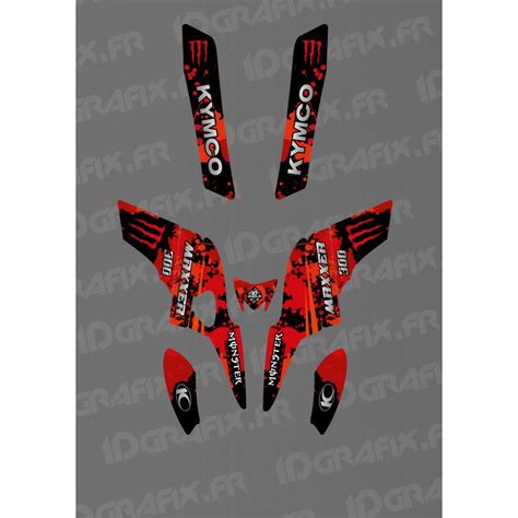 Kit D Co Monster Dition Rouge Kymco Maxxer Idgrafix