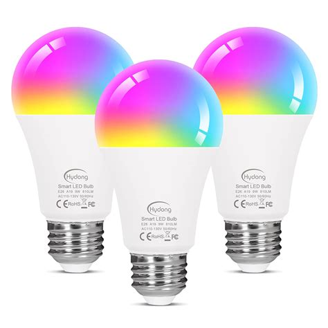 Wifi Smart LED Light Bulb RGB Dimmable App Control For Amazon Alexa