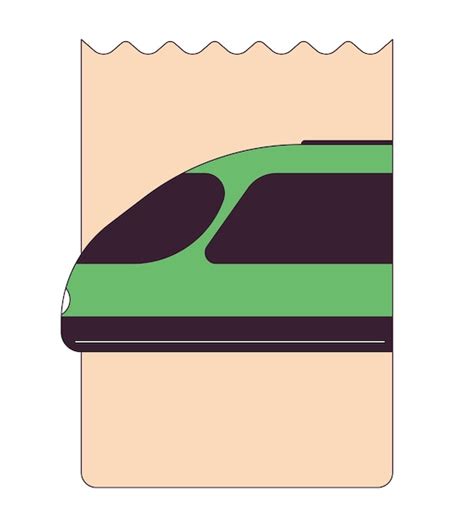 R Servation De Billet Sur Le Train Plat Monochrome Objet Vectoriel