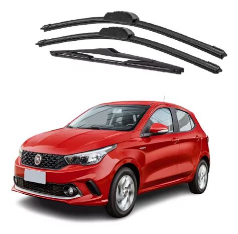 Kit 3 Limpador Parabrisa Palheta Fiat Argo 2018 2020 2023