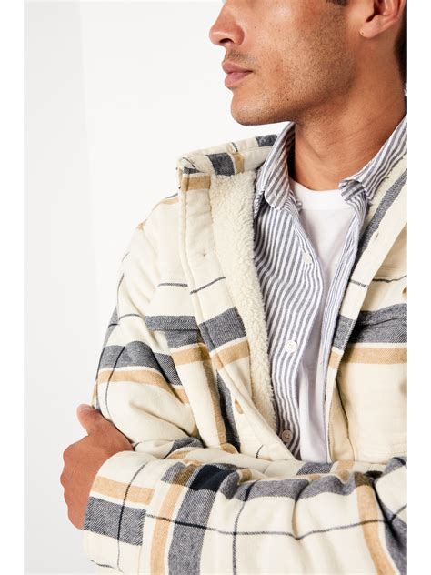 Sherpa Lined Flannel Shacket Old Navy