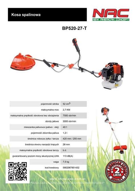 Kosiarka Spalinowa Z Nap Dem Nax S Silnik Briggs Stratton E