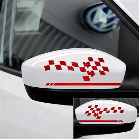 Buy Decal Waterproof Pvc Car Sticker For Rearview Mirror Reflective Anti