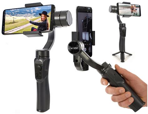 Kij Selfie Gimbal Stabilizator 3 Osiowy 360 Statyw 10018518856