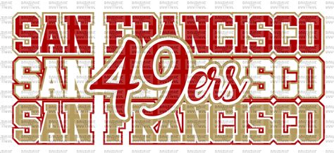 Sf 49ers San Fran San Francisco Png Digital Download For Etsy