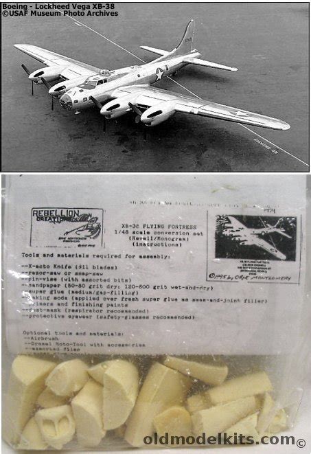 Rebellion Creations 1/48 XB-38 Conversion Bagged