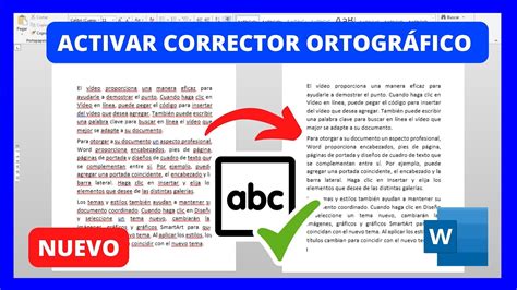 Cómo ACTIVAR el CORRECTOR de ORTOGRAFÍA en WORD YouTube