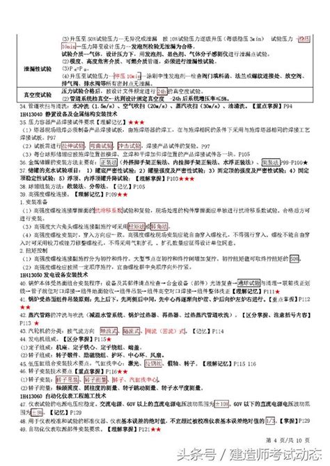 2018年一級建造師《機電實務》十頁紙總結整本教材知識點 每日頭條