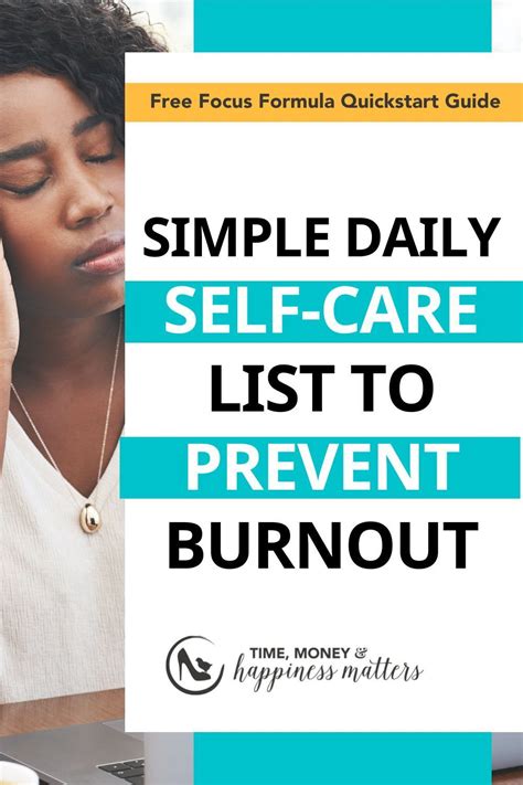 6 Types Of Self Care To Prevent Burnout Artofit