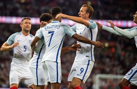 Marcus Rashford Celebrates His Goal England Editorial Stock Photo ...