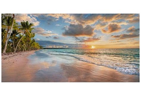 Art Print Hawaii Beach In Maui At Sunset