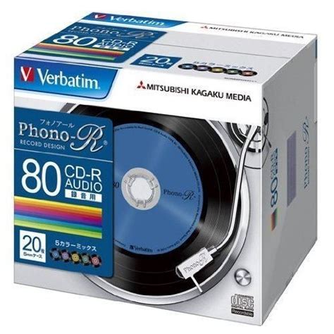 三菱ケミカルメディア Verbatim 音楽用 Cd R Mur80phs20v1 Phono R Cd R、cd Rw｜売買された