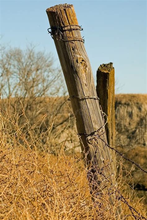 Old Fence Post Stock Image Image Of Security Nature 1653997