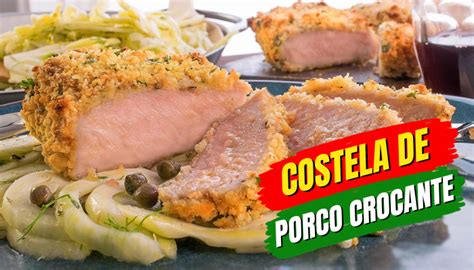 Costeletas De Porco Crocantes Salada De Erva Doce Uma Explos O De