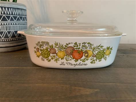 Rare Vintage Corning Ware Spice Of Life Lechalote La Marjolaine