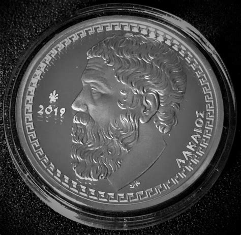 Greece 10 Euro Silver Coin Greek Culture Alcaeus Of Lesbos 2019