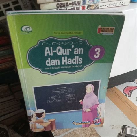 Jual BUKU AL QUR AN DAN HADITS UNTUK MADRASAH IBTIDAIYAH KELAS 3 REVISI