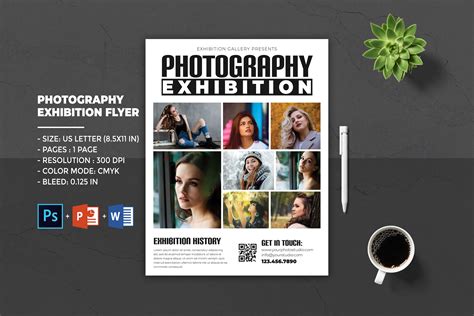 Photography Exhibition Flyer Template By Designscozy TheHungryJPEG