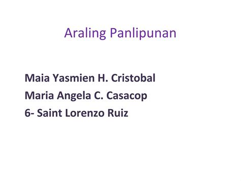Pangkat Etniko Sa Luzon Visayas At Mindanao Ppt