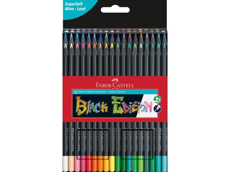 FABER CASTELL Farbstifte Black Edition neon Farben ass Stück Papedis AG