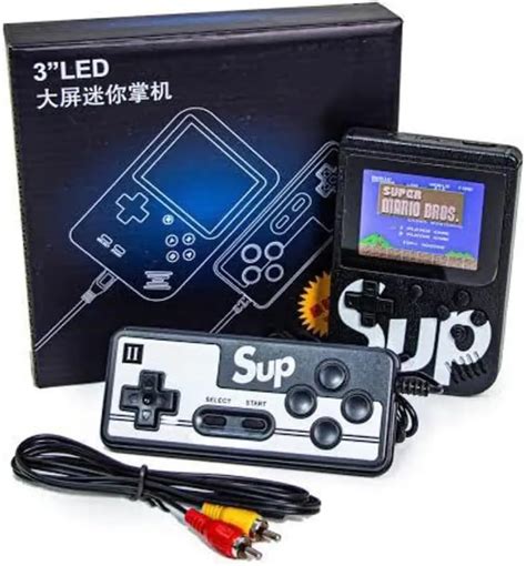 Mini Vídeo Game Portátil Retrô Sup C 400 jogos 1 Controle para 2