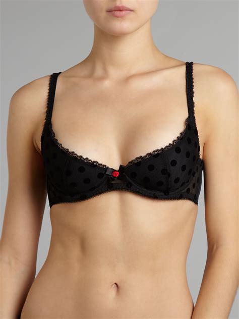 Agent Provocateur Rosalyn Quarter Cup Bra In Black Lyst