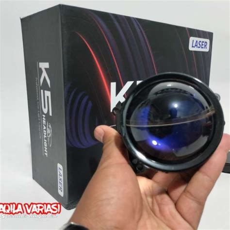 Jual Lampu Projie Projektor K5 Biled 3 Inch Blue Lens 6000K 1 Pcs