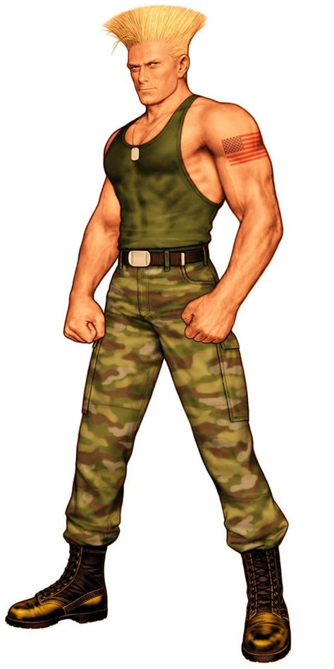 Guile Street Fighter Characters Art Capcom Vs SNK Street