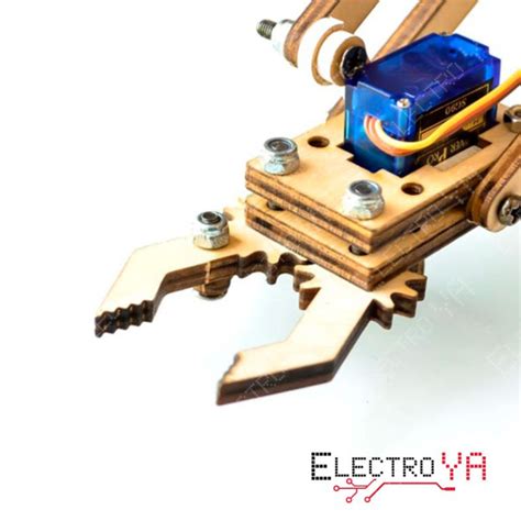 Kit de Brazo Robótico 4 DOF con 4 servos SG90 ElectroYA Robótica y