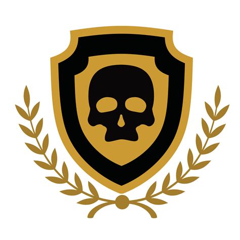 Skull Head Shield Emblem 6851237 Vector Art At Vecteezy