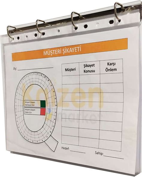 Kaizen Market 5s Clipboard Folder Mechanism D Type 20mm 4 Pcs