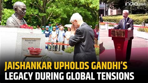 Eam Jaishankar Upholds Mahatma Gandhis Message In Times Of Conflicts