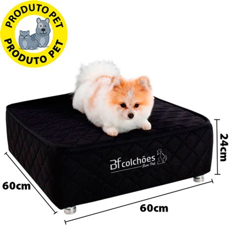 Cama Box Caminha Pet Lençol Impermeável e Colchonete Almofada