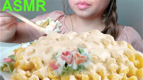 Asmr Cheesy Alfredo Pasta Happy Valentine S Day No Talking Eating