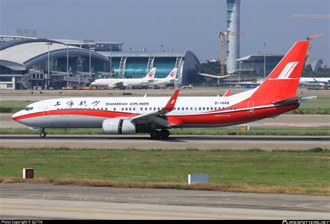 B 1448 Shanghai Airlines Boeing 737 89P WL Photo By GZ T16 ID