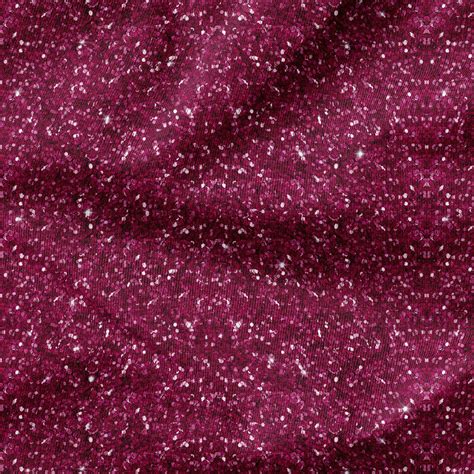 Dark Pink Glitter Design Fabric For Outdoor Cushions Dressmaking