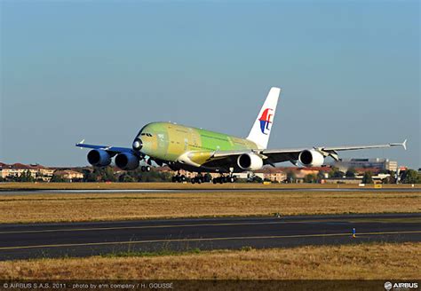 Malaysia Airlines Airbus A380 First Test Flight Malaysia Asia