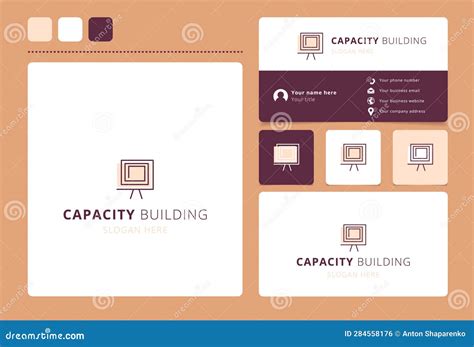 Capacity Building Logo Design with Editable Slogan. Branding Book and Business Card Template ...